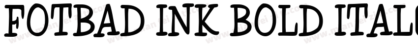 FOTBad Ink Bold Ital字体转换